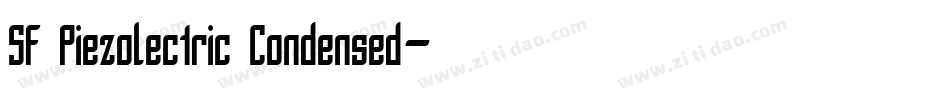 SF Piezolectric Condensed字体转换